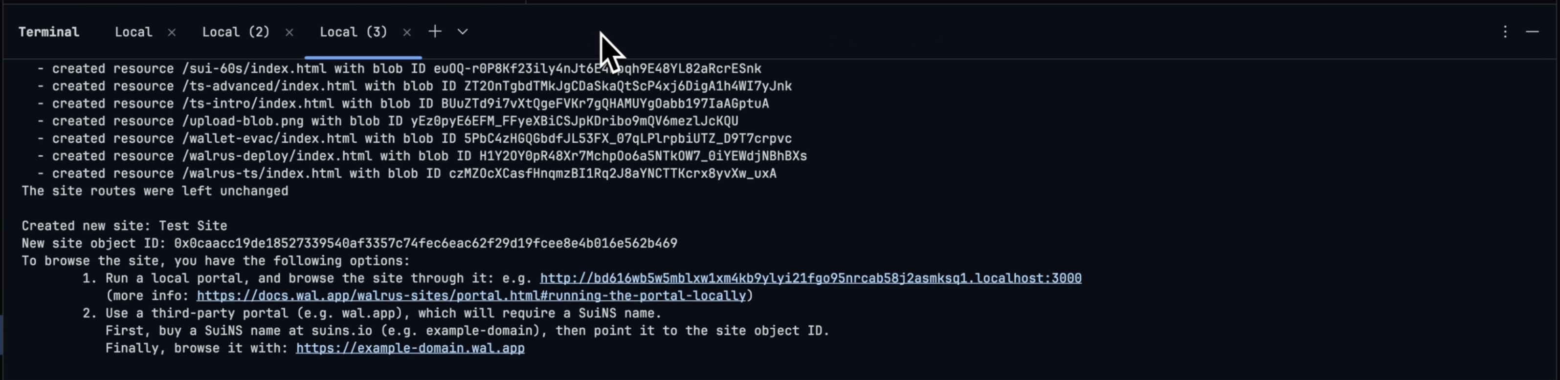 Site Deployed